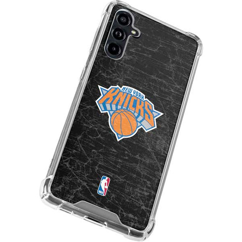 NBA New York Knicks Black Secondary Logo Galaxy A54 5G Clear Case