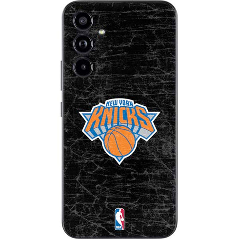 NBA New York Knicks Black Secondary Logo Galaxy A54 5G Skin