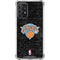 NBA New York Knicks Black Secondary Logo Galaxy A72 5G Clear Case