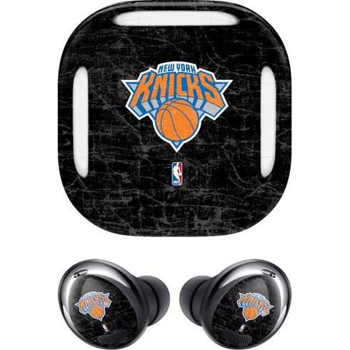 NBA New York Knicks Black Secondary Logo Galaxy Buds Pro Skin