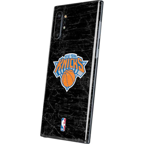 NBA New York Knicks Black Secondary Logo Galaxy Note 10 Plus Skin