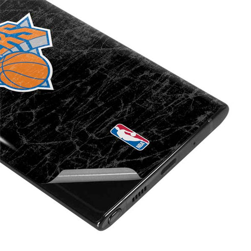 NBA New York Knicks Black Secondary Logo Galaxy Note 10 Plus Skin