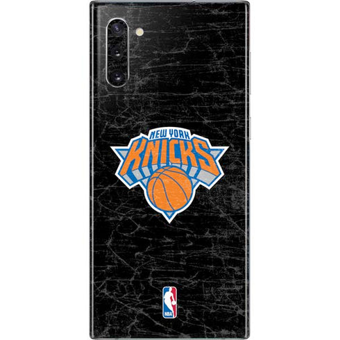 NBA New York Knicks Black Secondary Logo Galaxy Note 10 Skin