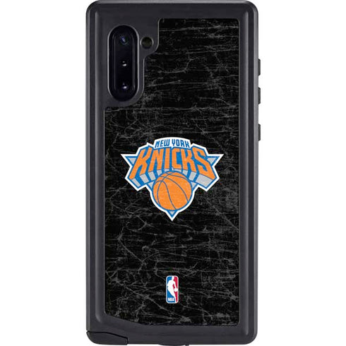 NBA New York Knicks Black Secondary Logo Galaxy Note 10 Waterproof Case
