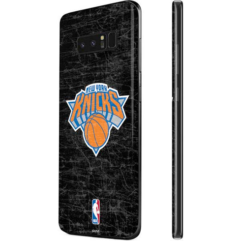 NBA New York Knicks Black Secondary Logo Galaxy Note 8 Skin