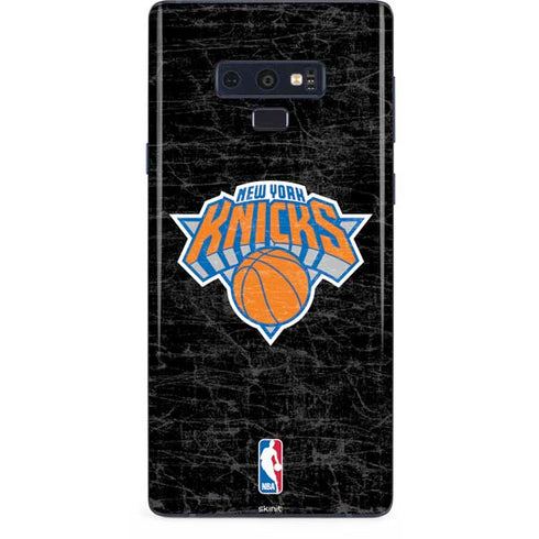 NBA New York Knicks Black Secondary Logo Galaxy Note 9 Skin