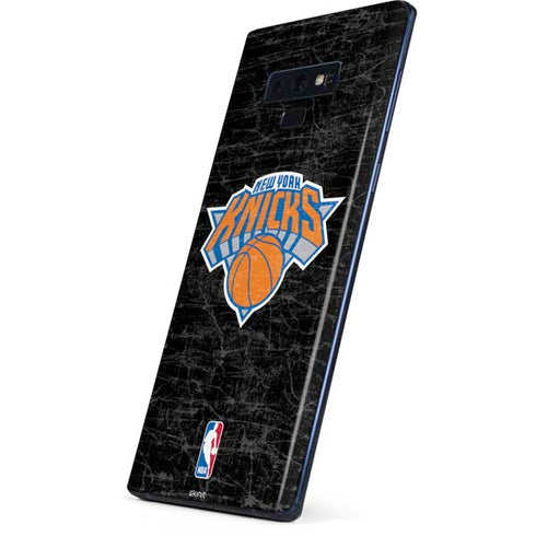 NBA New York Knicks Black Secondary Logo Galaxy Note 9 Skin
