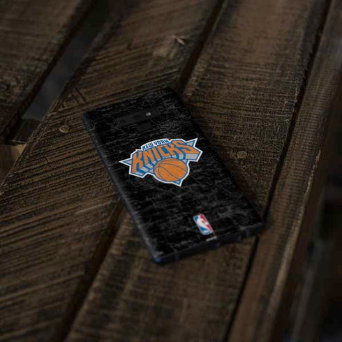 NBA New York Knicks Black Secondary Logo Galaxy Note 9 Skin