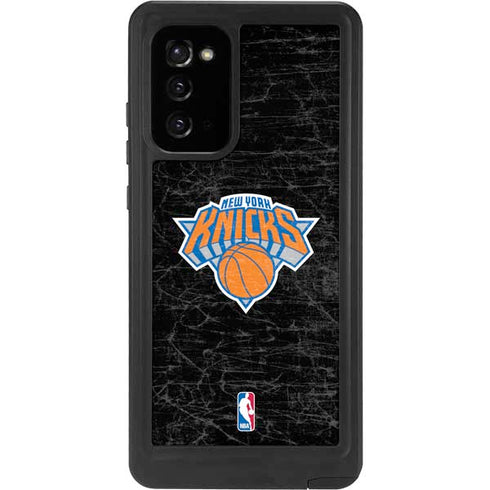NBA New York Knicks Black Secondary Logo Galaxy Note20 5G Waterproof Case