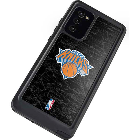 NBA New York Knicks Black Secondary Logo Galaxy Note20 5G Waterproof Case