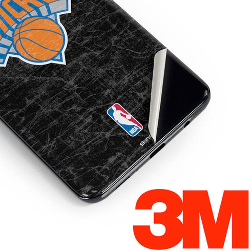 NBA New York Knicks Black Secondary Logo Galaxy S10 Skin
