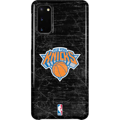 NBA New York Knicks Black Secondary Logo Galaxy S20 Lite Case