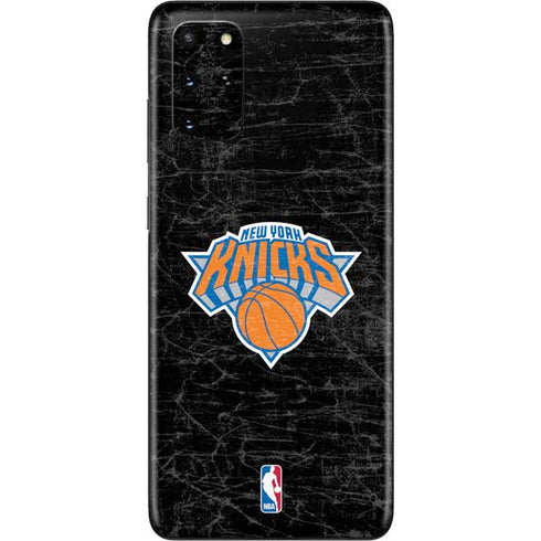 NBA New York Knicks Black Secondary Logo Galaxy S20 Plus Skin