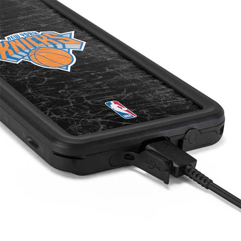 NBA New York Knicks Black Secondary Logo Galaxy S20 Plus Waterproof Case