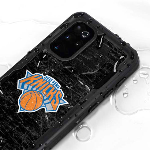 NBA New York Knicks Black Secondary Logo Galaxy S20 Plus Waterproof Case