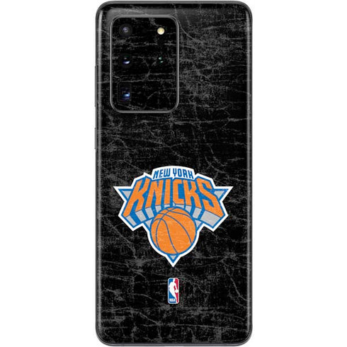 NBA New York Knicks Black Secondary Logo Galaxy S20 Ultra 5G Skin