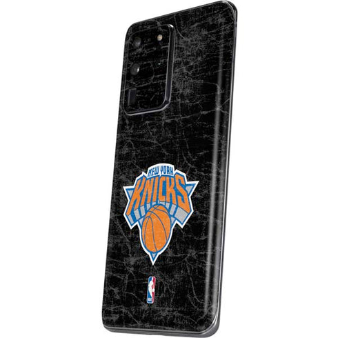 NBA New York Knicks Black Secondary Logo Galaxy S20 Ultra 5G Skin