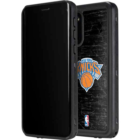 NBA New York Knicks Black Secondary Logo Galaxy S20 Waterproof Case