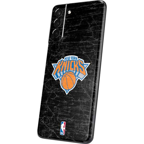 NBA New York Knicks Black Secondary Logo Galaxy S21 5G Skin
