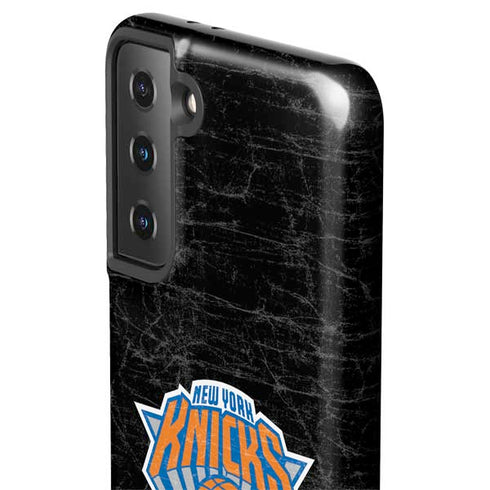 NBA New York Knicks Black Secondary Logo Galaxy S21 FE Pro Case