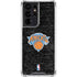 NBA New York Knicks Black Secondary Logo Galaxy S21 Ultra 5G Clear Case