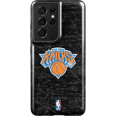 NBA New York Knicks Black Secondary Logo Galaxy S21 Ultra 5G Pro Case