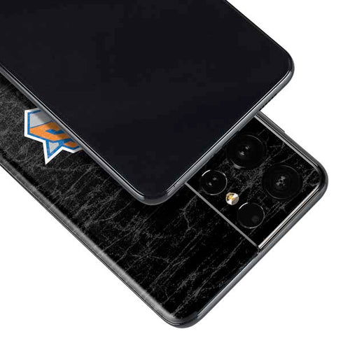 NBA New York Knicks Black Secondary Logo Galaxy S21 Ultra 5G Skin