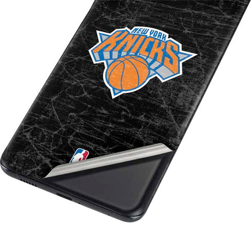 NBA New York Knicks Black Secondary Logo Galaxy S21 Ultra 5G Skin