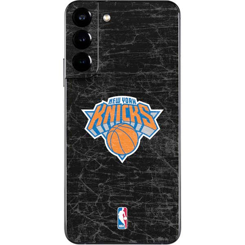 NBA New York Knicks Black Secondary Logo Galaxy S22 Plus Skin