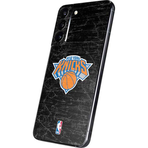 NBA New York Knicks Black Secondary Logo Galaxy S22 Plus Skin