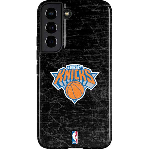 NBA New York Knicks Black Secondary Logo Galaxy S22 Pro Case