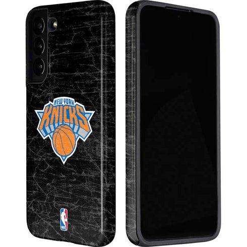 NBA New York Knicks Black Secondary Logo Galaxy S22 Pro Case