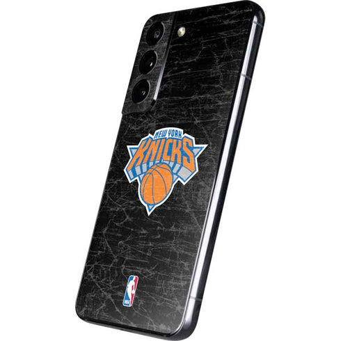 NBA New York Knicks Black Secondary Logo Galaxy S22 Skin