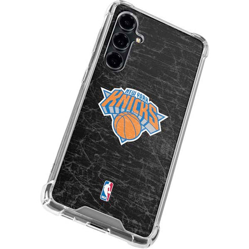 NBA New York Knicks Black Secondary Logo Galaxy S23 FE Clear Case