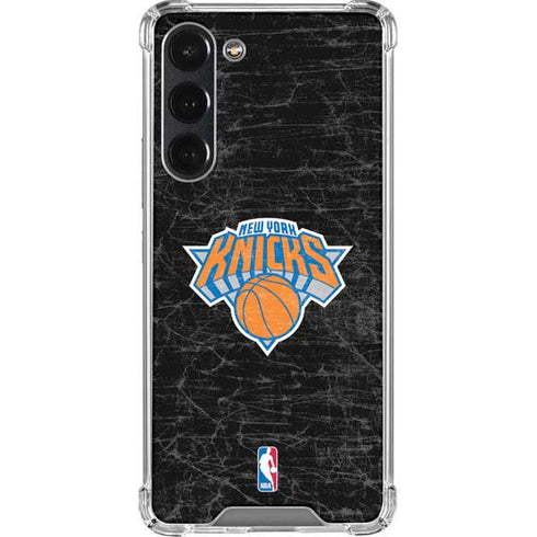 NBA New York Knicks Black Secondary Logo Galaxy S23 Plus Clear Case