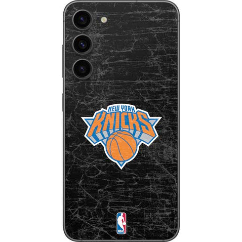 NBA New York Knicks Black Secondary Logo Galaxy S23 Plus Skin
