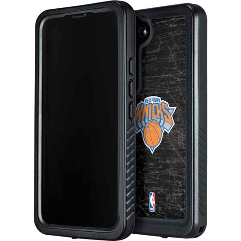 NBA New York Knicks Black Secondary Logo Galaxy S23 Plus Waterproof Case