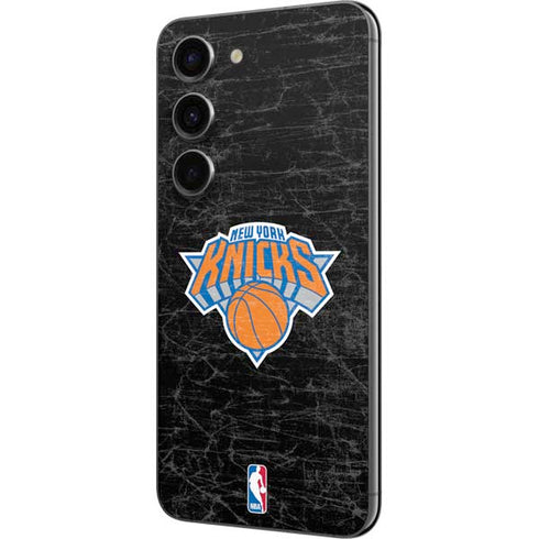 NBA New York Knicks Black Secondary Logo Galaxy S23 Skin