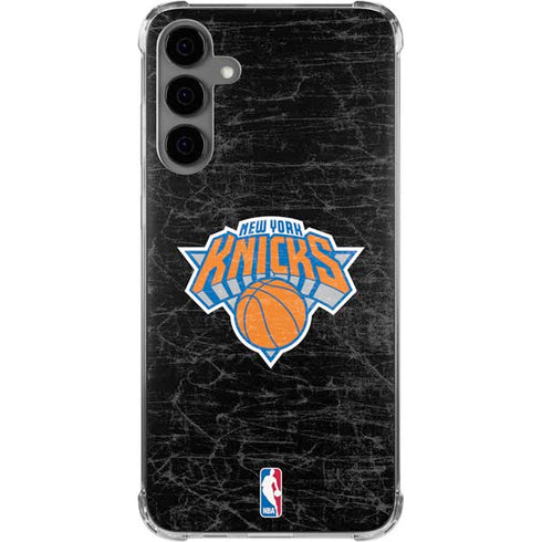 NBA New York Knicks Black Secondary Logo Galaxy S24 Plus Clear Case