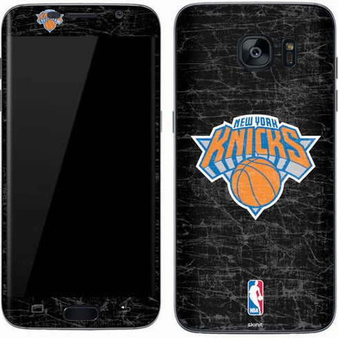 NBA New York Knicks Black Secondary Logo Galaxy S7 Skin
