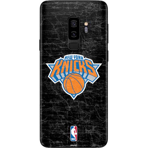 NBA New York Knicks Black Secondary Logo Galaxy S9 Plus Skin