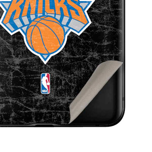 NBA New York Knicks Black Secondary Logo Galaxy Z Flip Skin