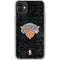 NBA New York Knicks Black Secondary Logo iPhone 11 Clear Case