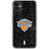 NBA New York Knicks Black Secondary Logo iPhone 11 Clear Case