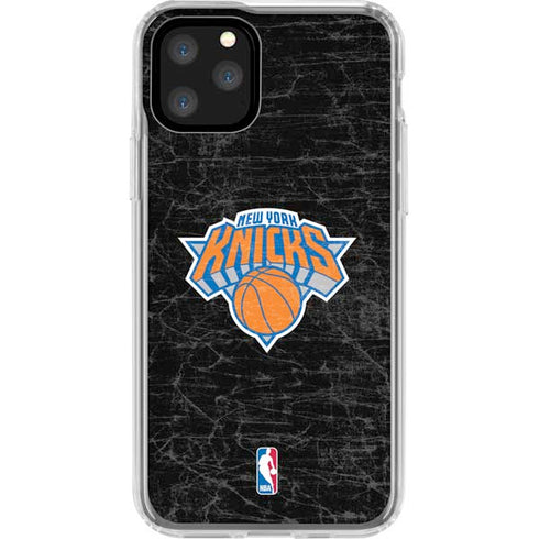 NBA New York Knicks Black Secondary Logo iPhone 11 Pro Clear Case