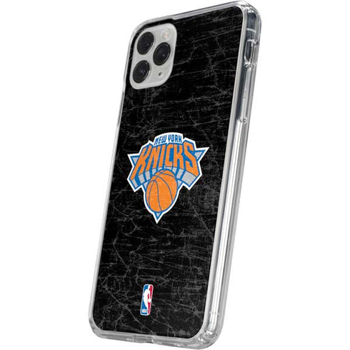 NBA New York Knicks Black Secondary Logo iPhone 11 Pro Clear Case