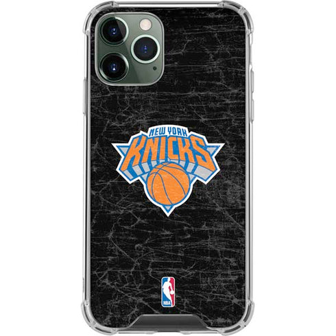 NBA New York Knicks Black Secondary Logo iPhone 11 Pro Max Clear Case