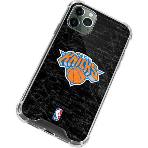 NBA New York Knicks Black Secondary Logo iPhone 11 Pro Max Clear Case