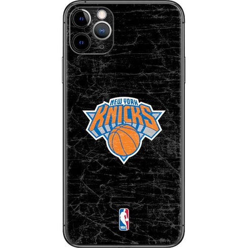 NBA New York Knicks Black Secondary Logo iPhone 11 Pro Max Skin