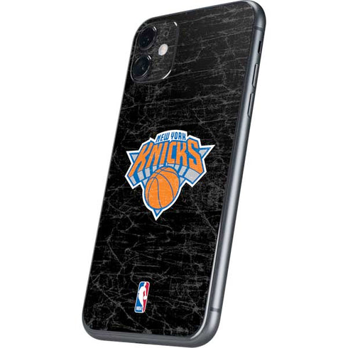 NBA New York Knicks Black Secondary Logo iPhone 11 Skin